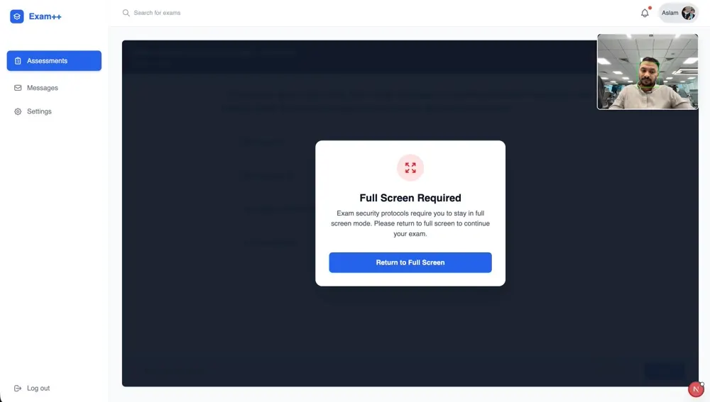 Exam++ screenshot 1