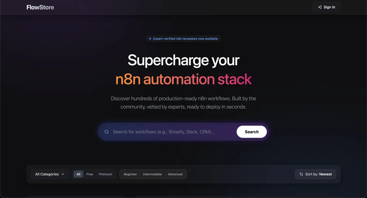 Flowstore.dev screenshot 1